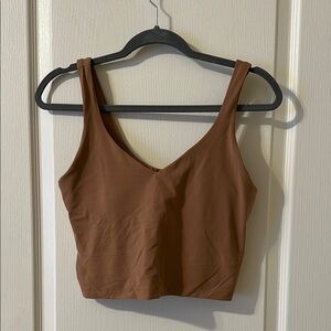 Lululemon Brown Coffee Clay Color Size 10 Align Crop Tank Women’s